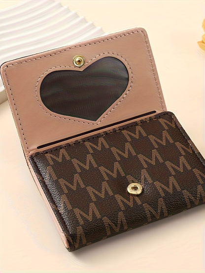 2025 New Women's Wallet Short European and American PU High-end Coin Purse Printed Multi Card Slot  Wallet Wallet Card Holder