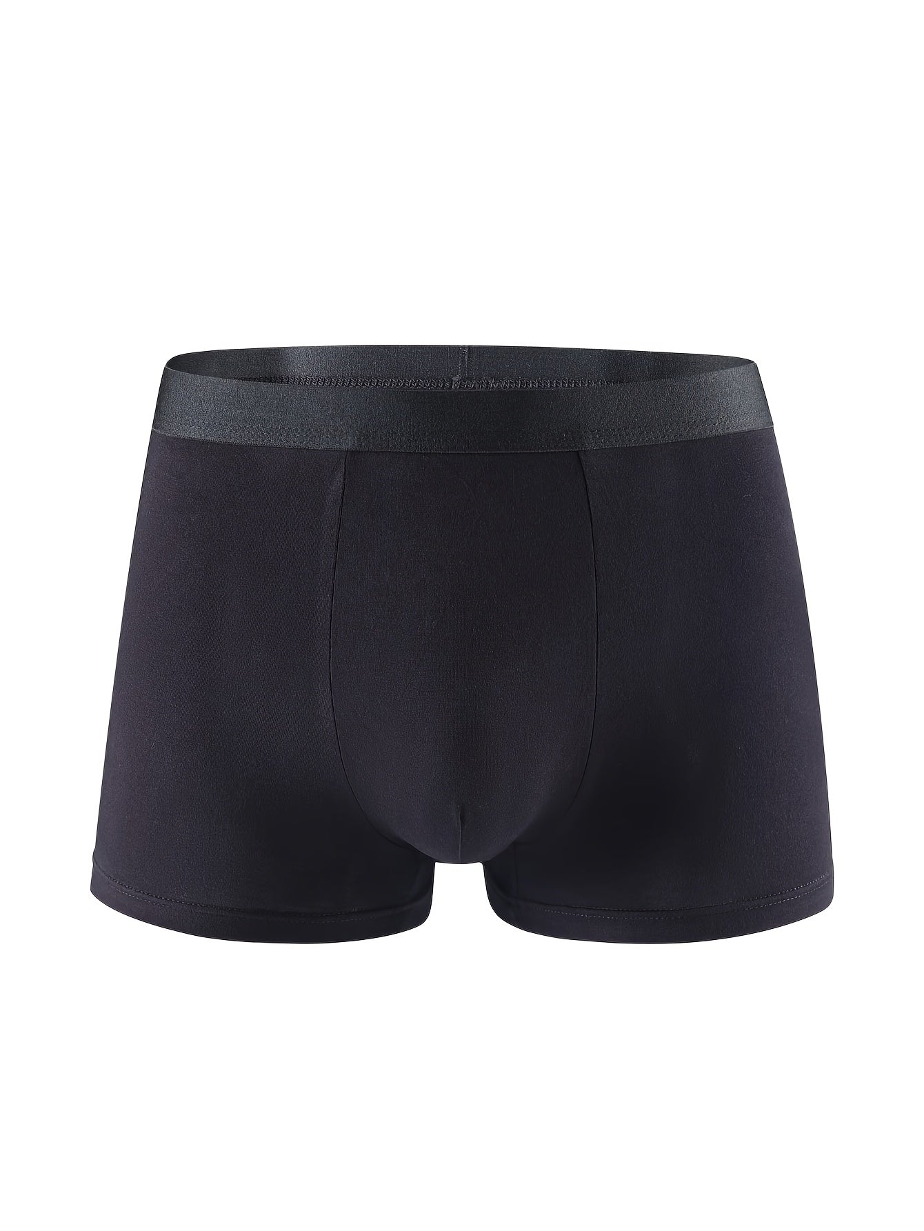 Men's Casual Solid Color Stretchy Breathable Shortie Underwear