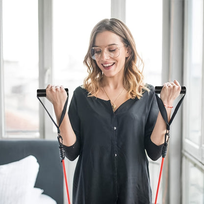 2pcs Gym Resistance Band Handles with Anti-Slip Grip