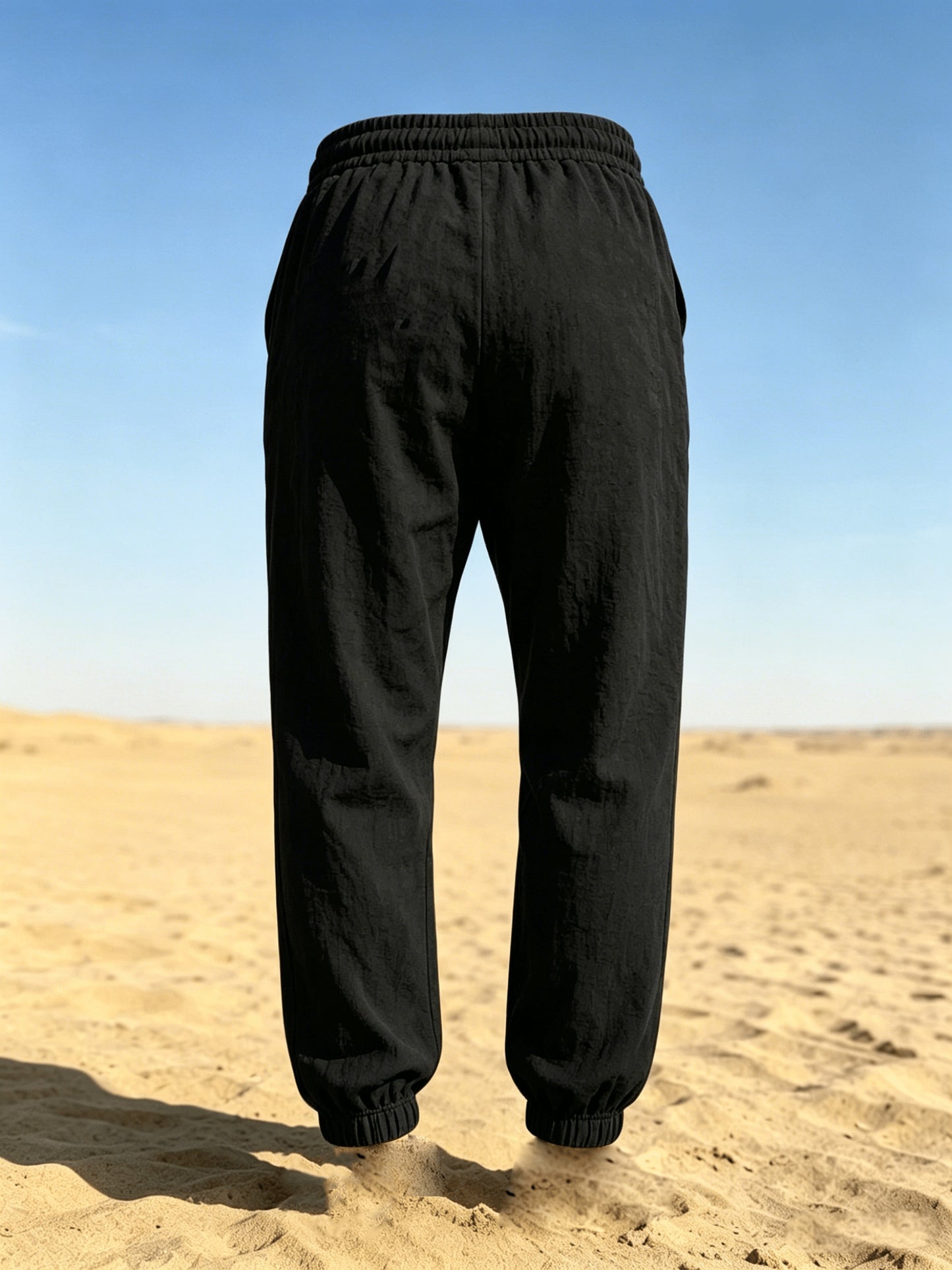 Men's Casual Linen Jogger Pants with Drawstring and Pockets