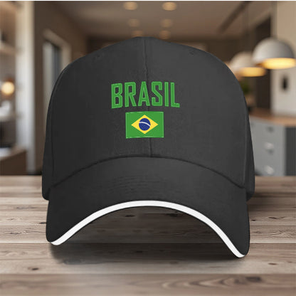 Lightweight Adjustable Brazil Flag Baseball Cap for Men & Women
