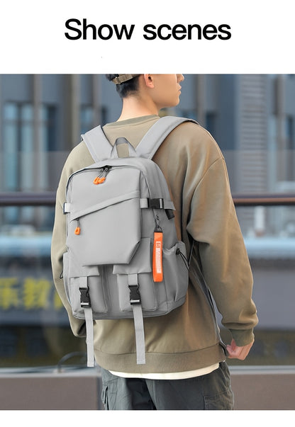 Stylish Minimalist Style Large Capacity Unisex Shoulder Bag, High-Quality Durable Scratch-Resistant Material Casual Shoulder Bag with Multiple Pockets and Compartments Design, Suitable for Daily Commuting and Travel