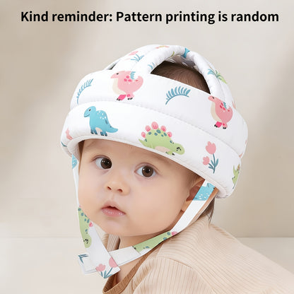Adjustable Infant Baby Hat with Cute Cartoon Floral Print