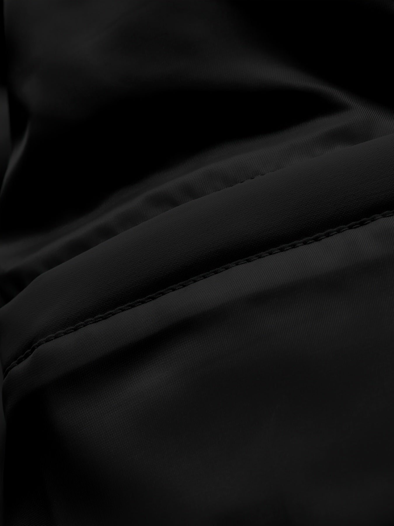 Men'S 2025 New Casual Jacket - Black, Stand Collar, Zip-Up, Long Sleeve, Polyester Filled, Winter Coat with Adjustable Drawstring Hood