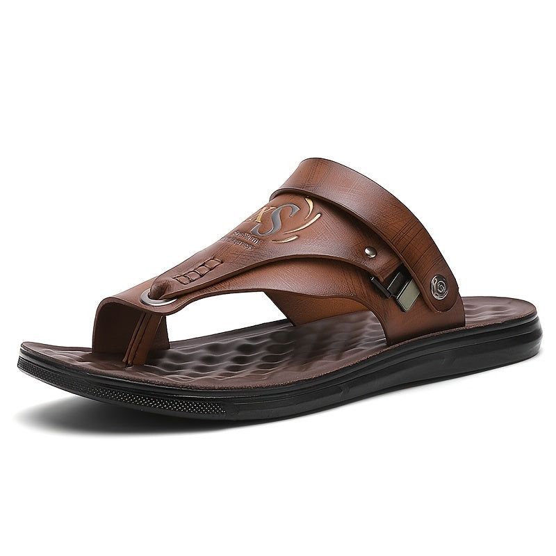 Men's Lightweight PU Beach Shoes Casual Outdoor Sandals