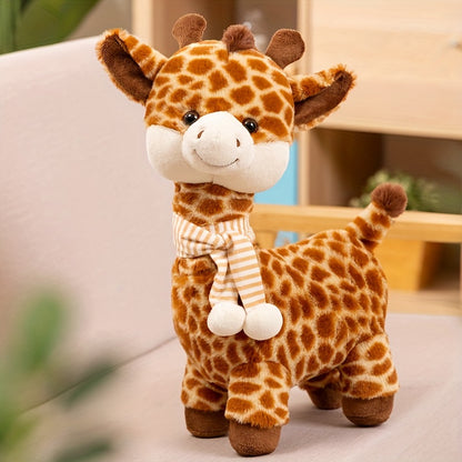 Cute Soft Cartoon Giraffe Plush Toys Stuffed Animals Fawn Doll Warm And Comfortable Home Decoration Giraffe Doll, Holiday And Birthday Gifts for Friends
