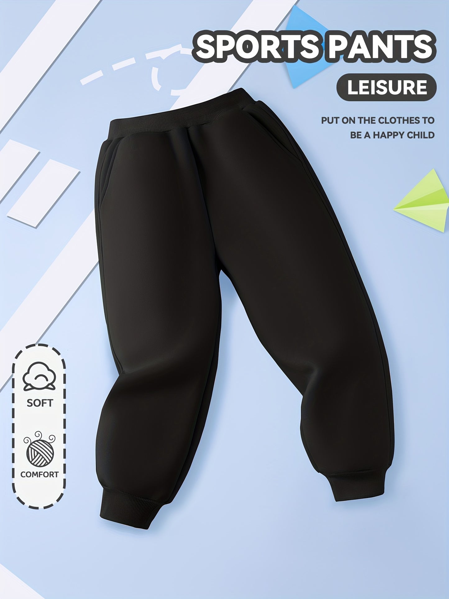 Boys' Cotton Tracksuit Set, Casual Fall Outfit with Sweatpants