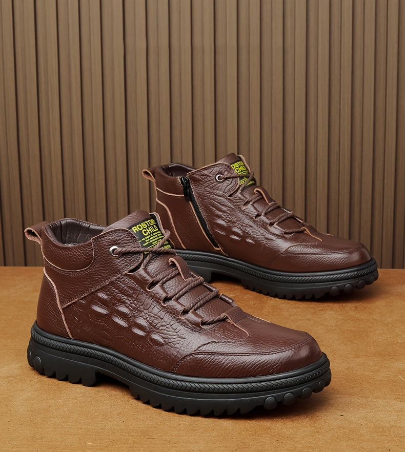 Genuine Leather High-End Plush Comfortable Warm Snow Boots
