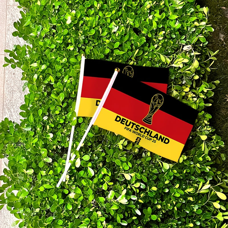 2026 World Cup Fan Banner with German Flag and Trophy Design