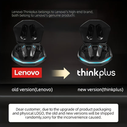 Lenovo ThinkPlus GM2 Pro Wireless Earbuds with Intelligent Noise Cancellation, High-Fidelity Sound, Rechargeable USB-C Charging Case, Sleek Black Design, Comfort Fit for Everyday Use