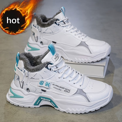 Men'S Casual Sports Shoes with Fleece for Winter