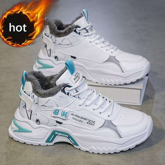 Men'S Casual Sports Shoes with Fleece for Winter