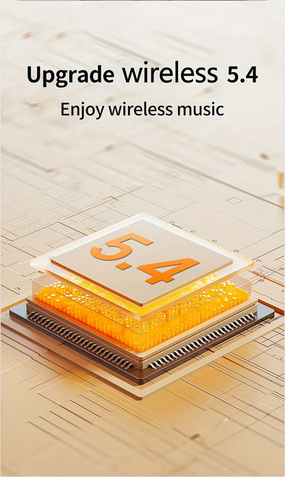 Aigo 5.4 Wireless Headphones with a Microphone, TWS In-Ear Sports Headphones, Stereo In-Ear Headphones with an LED Display, And Wireless Running Earphones for Gifts.