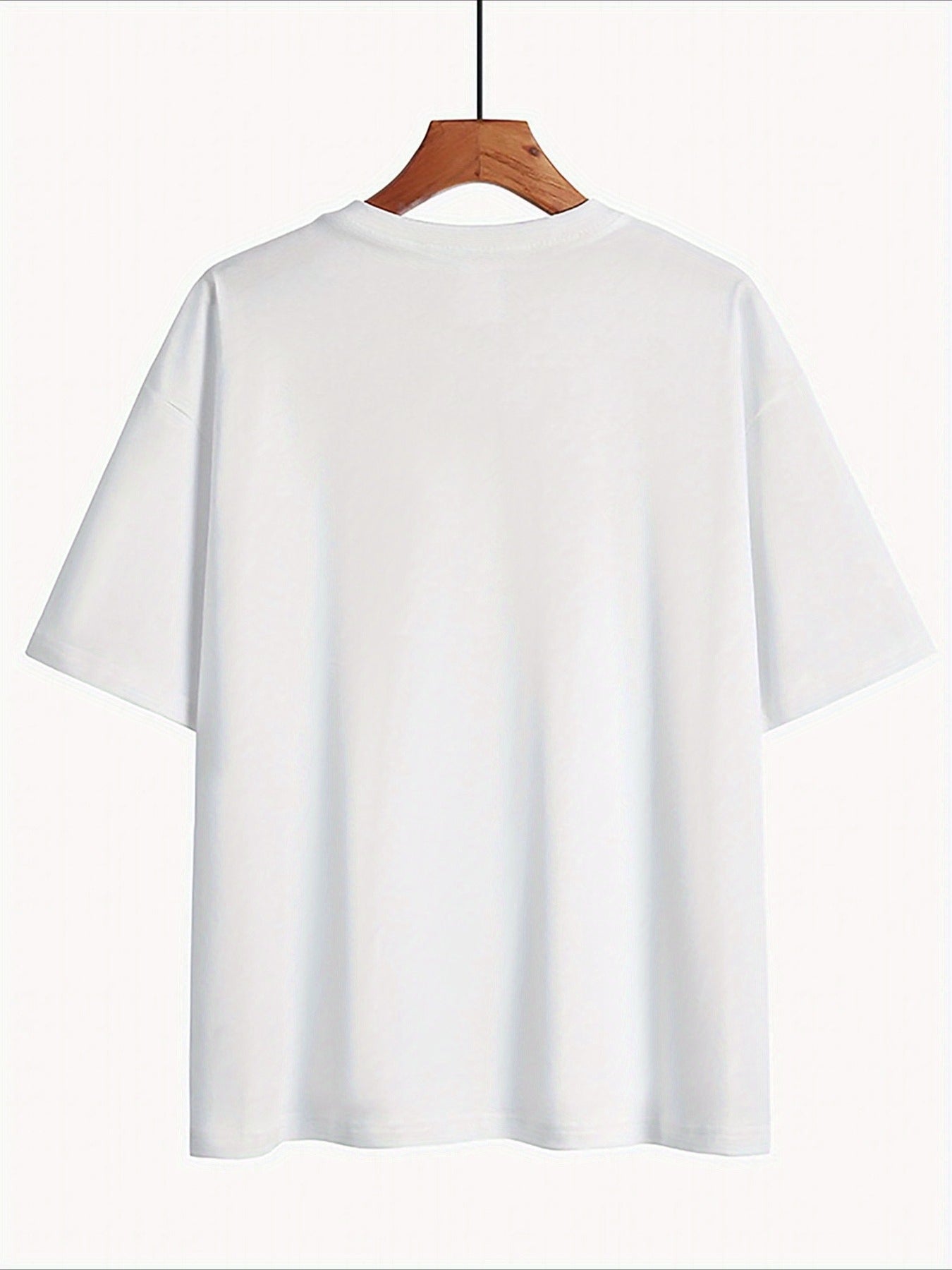 Women's Casual Cotton Blend Round Neck Letter Print T-Shirt