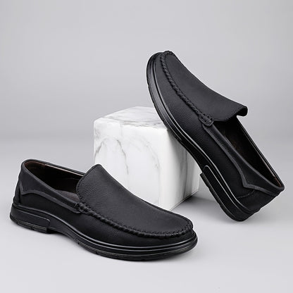 Men's Lightweight PU Loafers Slip-On Casual Dress Shoes
