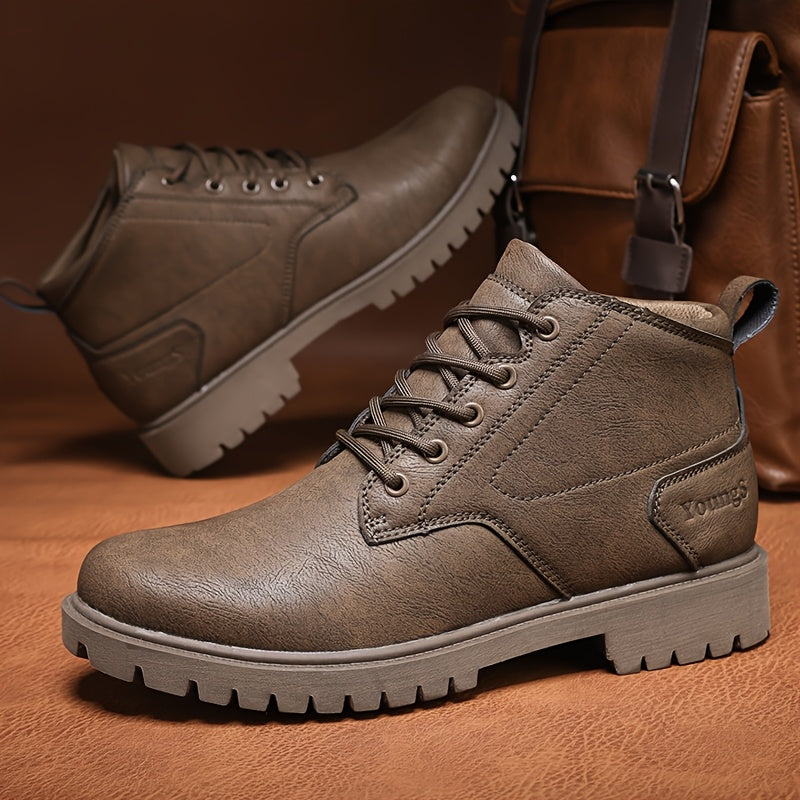 Men's High Top Oxford Shoes Soft Sole Non-Slip Boots