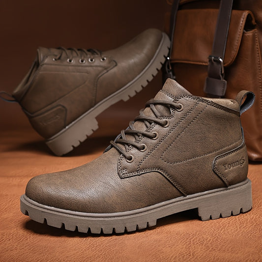 Men's High Top Oxford Shoes Soft Sole Non-Slip Boots