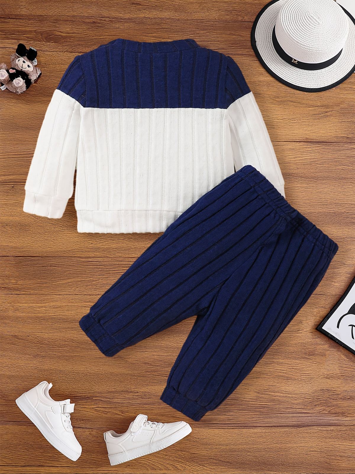 Boys Infant Long Sleeve Shirt & Pants Set Casual Fall Winter
