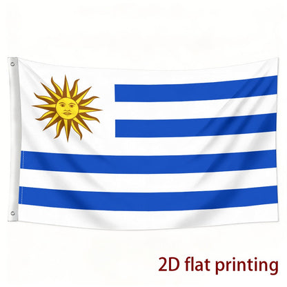 Uruguay Flag Polyester Fan Support Flag for Sports Events