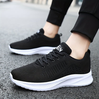 Men's Summer Lightweight Odor-Resistant Breathable Sneakers - Minimalist Lace-Up Training Shoes Suitable for Running, Gym & Casual Wear - Neutral Cushioning, Upper & Sole, Spring/Fall Transition Athletic Footwear - ayq