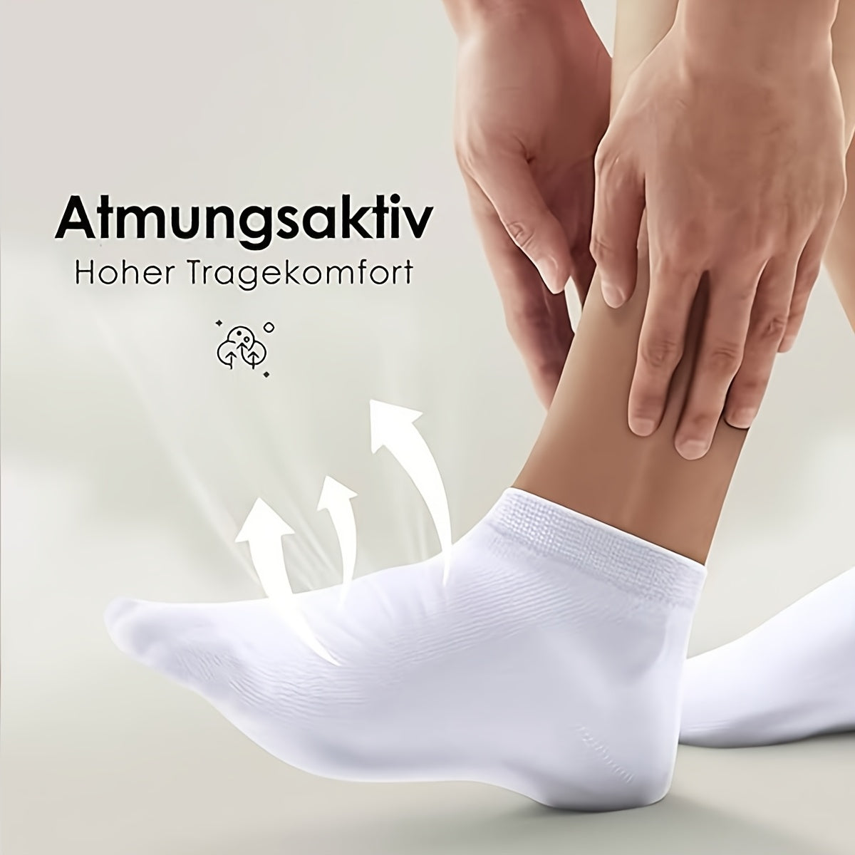 Unisex Breathable Seamless Socks 10-Pack - Lightweight All-Season