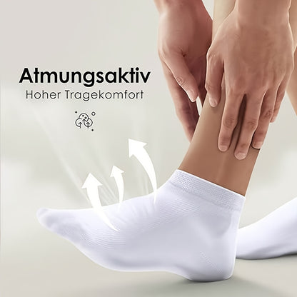 Unisex Breathable Seamless Socks 10-Pack - Lightweight All-Season