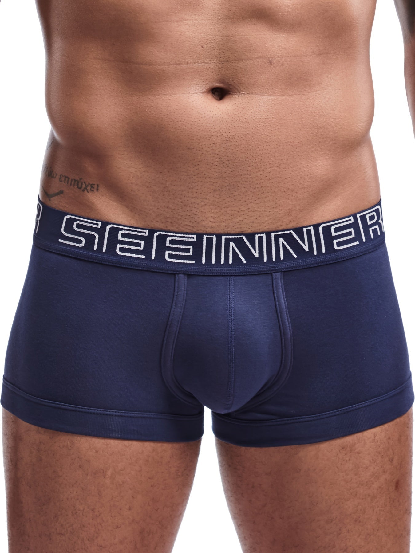 Men's Cotton Boxer Briefs 4-Pack - Breathable, Moisture-Wicking Fit