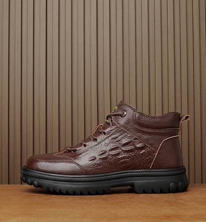 Genuine Leather High-End Plush Comfortable Warm Snow Boots