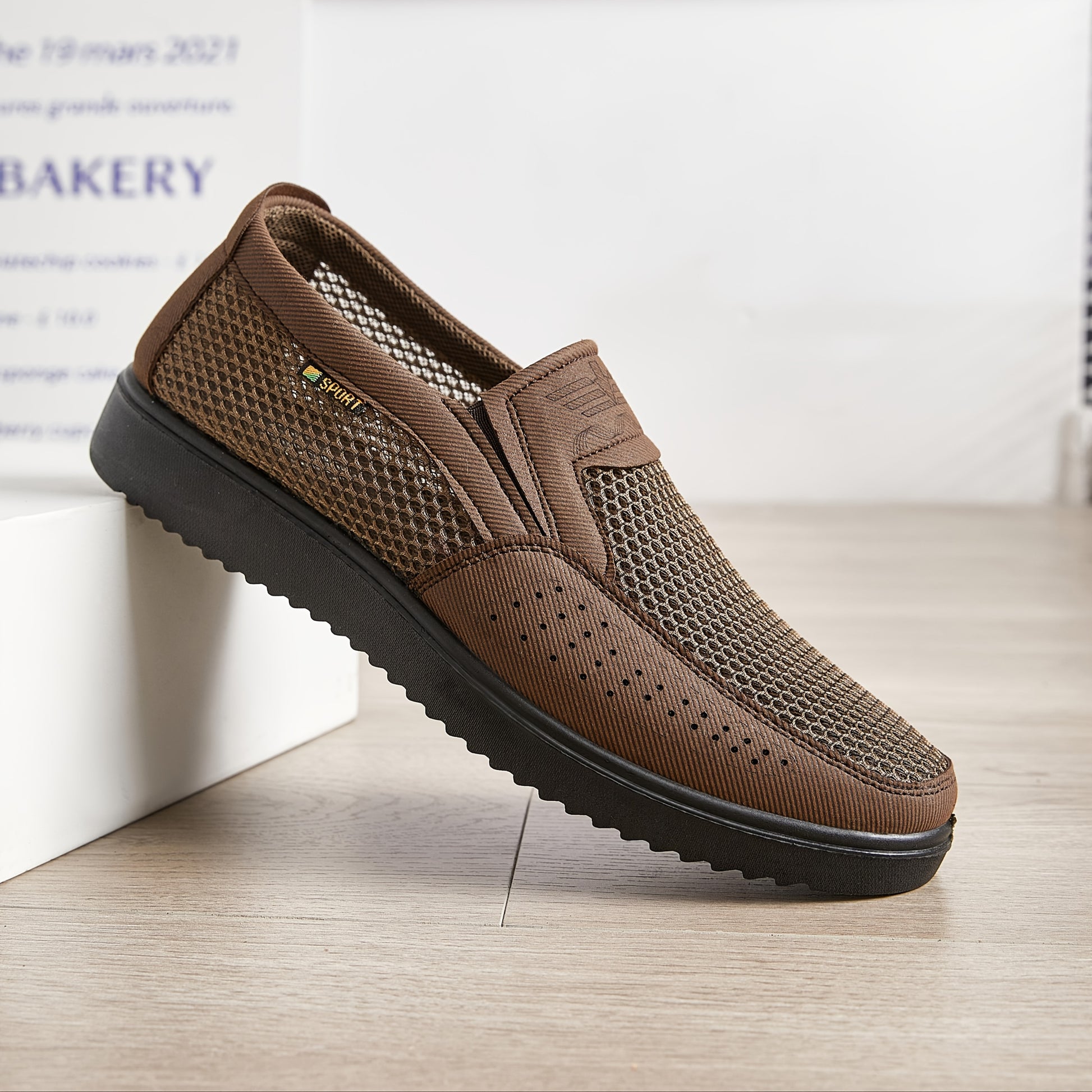 Men's Breathable Slip-On Casual Large Size Sneakers - ayq