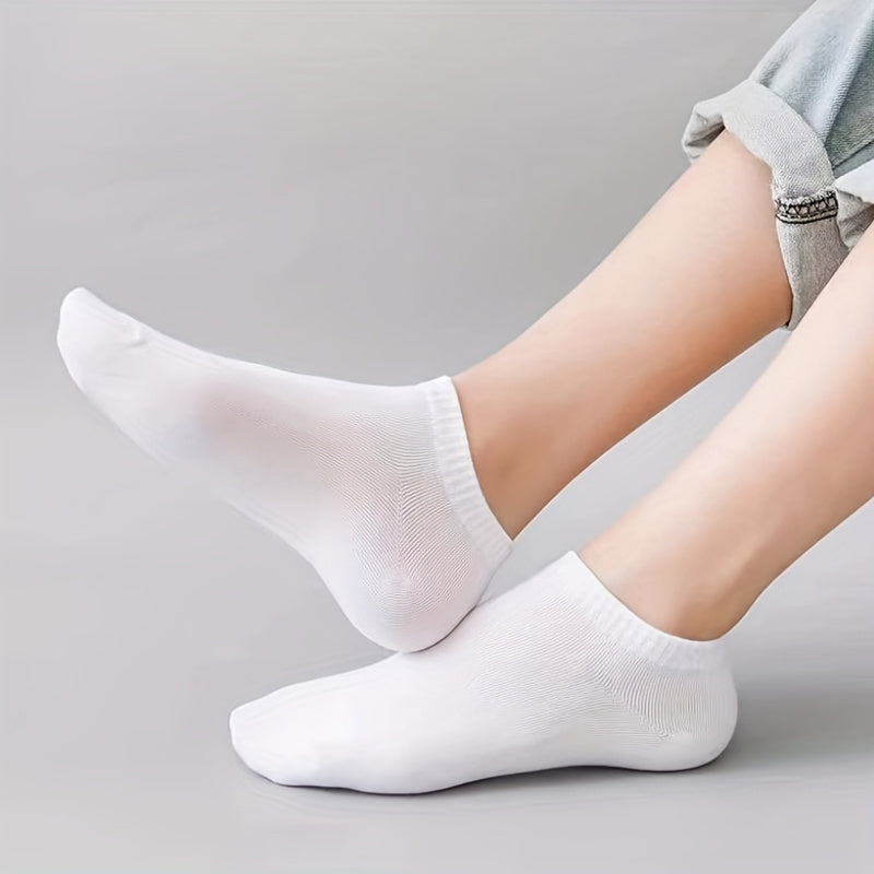 Men's 10-Pack Breathable Ankle Socks, Lightweight & Sweat-Resistant