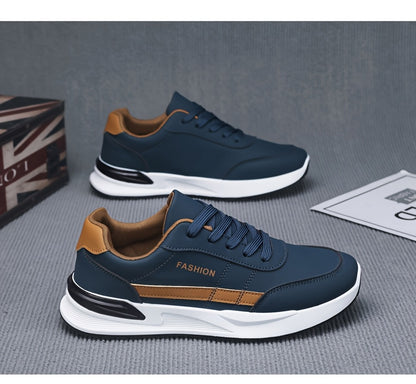 Men's Breathable Walking Shoes, Camping Shoes, Training Shoes, Casual Shoes, Large Size Classic Low-Top Skate Shoes, Daily Commute Lace-Up Student Casual Sneakers for All Seasons - ayq