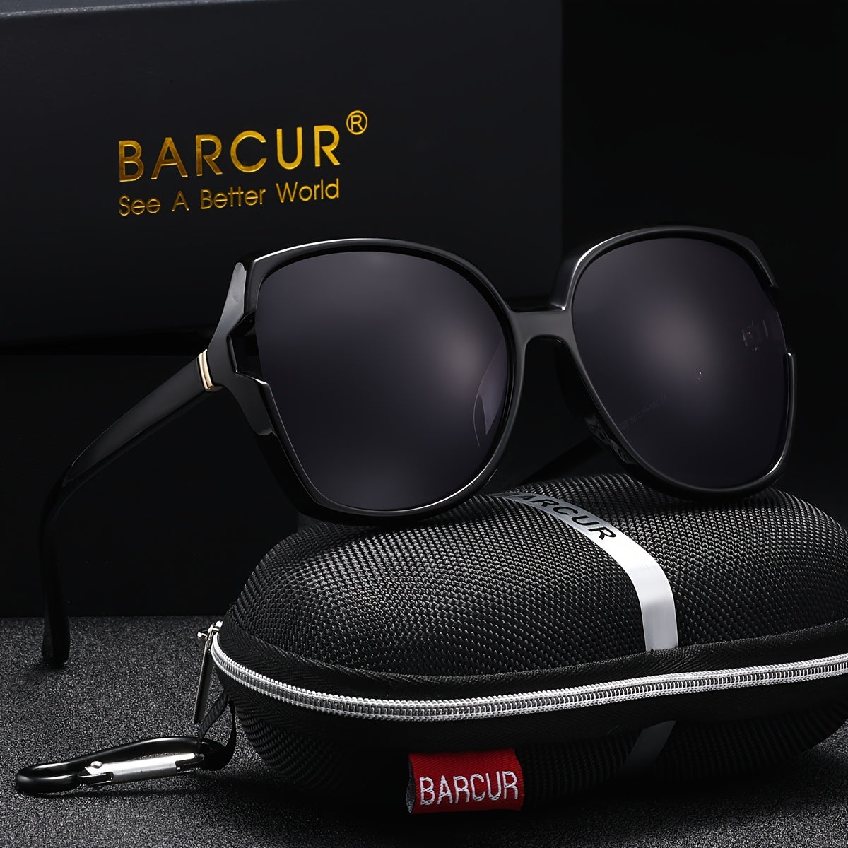 Oversized Gradient Polarized Sunglasses for Men & Women
