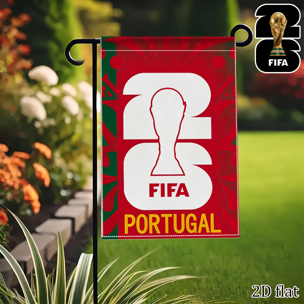 2026 FIFA World Cup Double-Sided Linen Garden Flag 30x45cm