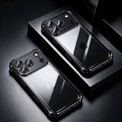 Luxury Shockproof Transparent Phone Case with Wireless Charging