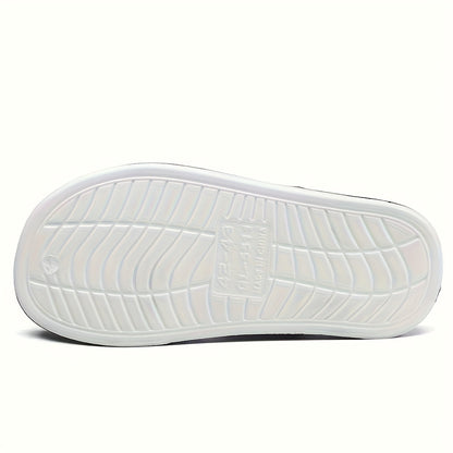 Men's Breathable EVA Summer Slides with Geometric Design