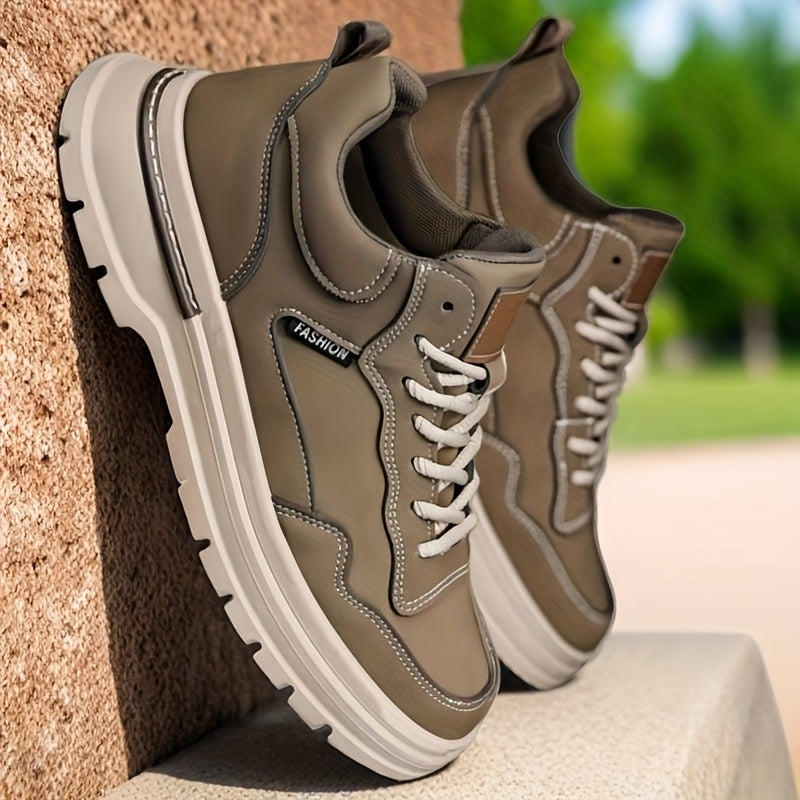 Plus Size Mens Low-Top Casual Ankle Boots for Spring Fall