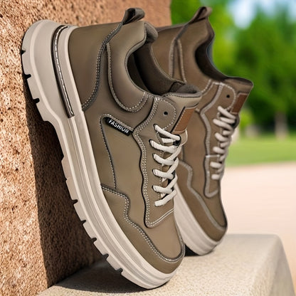 Plus Size Mens Low-Top Casual Ankle Boots for Spring Fall