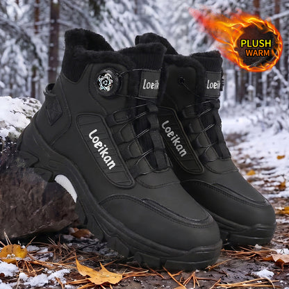 Men's Lightweight Winter Work Boots with Warm Lining & Non-Slip Sole