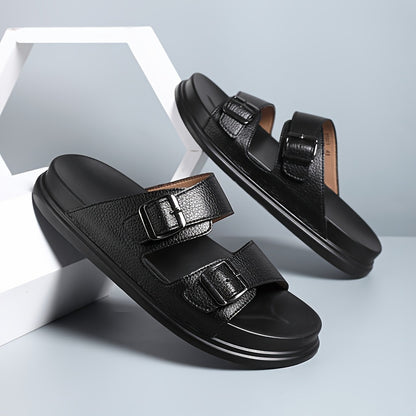 Men's Slip-On Moccasin Sandals with Cushioned Arch Support