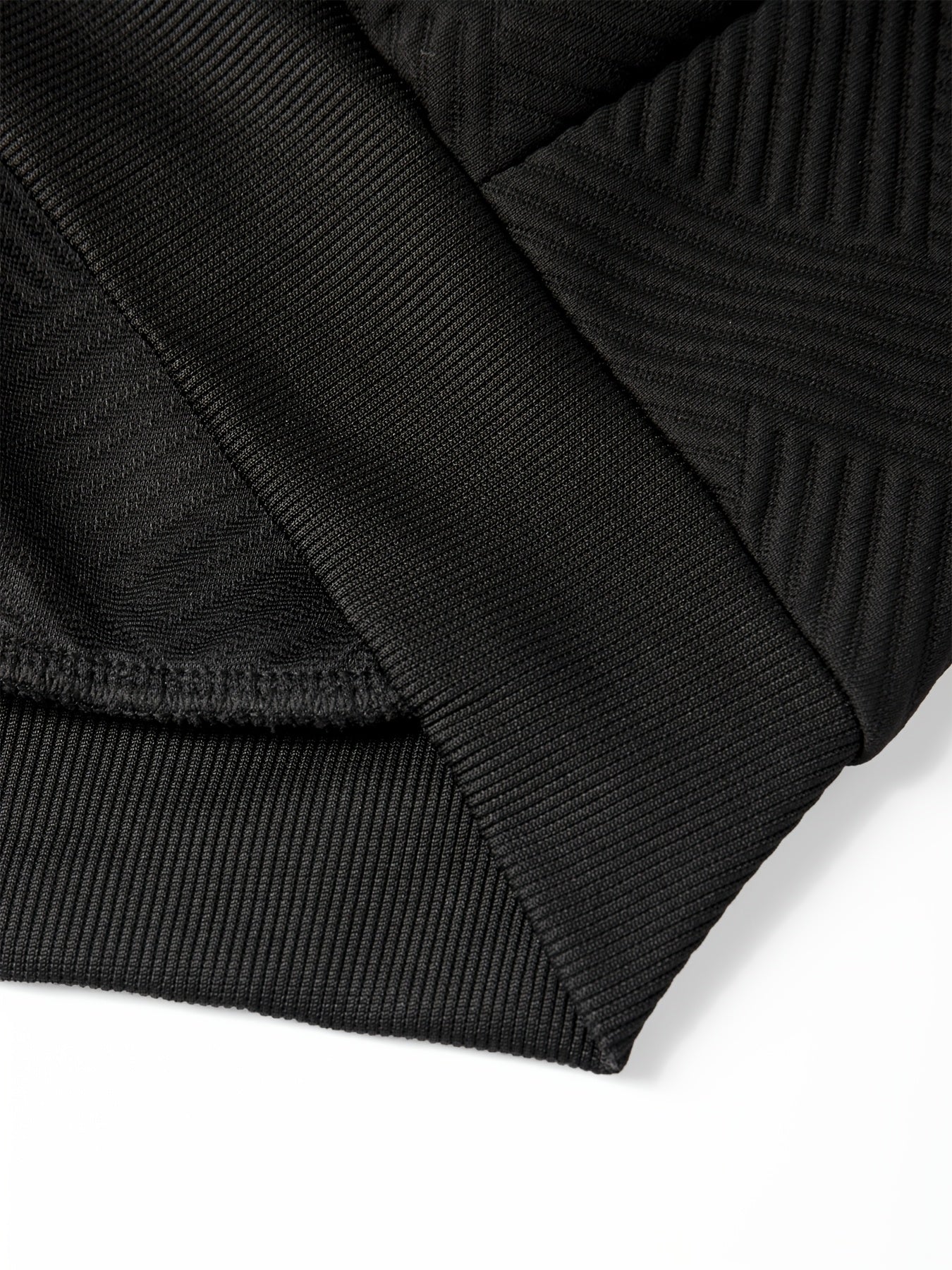 Men's Casual Fashion Set Knit Jacquard Hoodie and Pants 2pcs Set