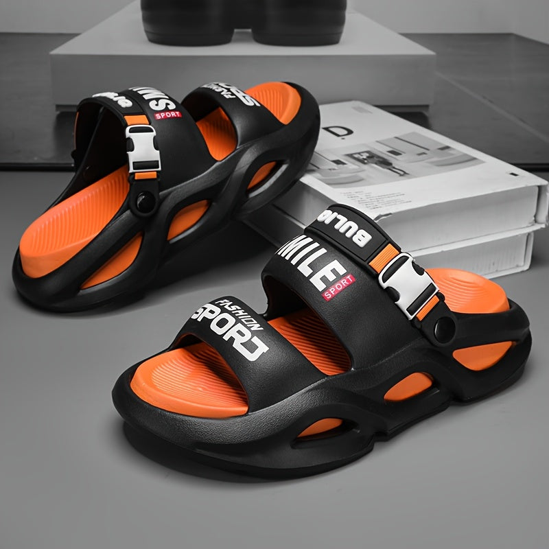 Men's Lightweight Breathable Summer Slippers with Non-Slip Sole