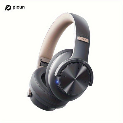 Picun Wireless Headphones, 120 Hours Headphones Wireless, Hands-Free Calls, 3EQ &Game Mode, Foldable Headphones Over Ear for Travel Home Office Cellphone PC