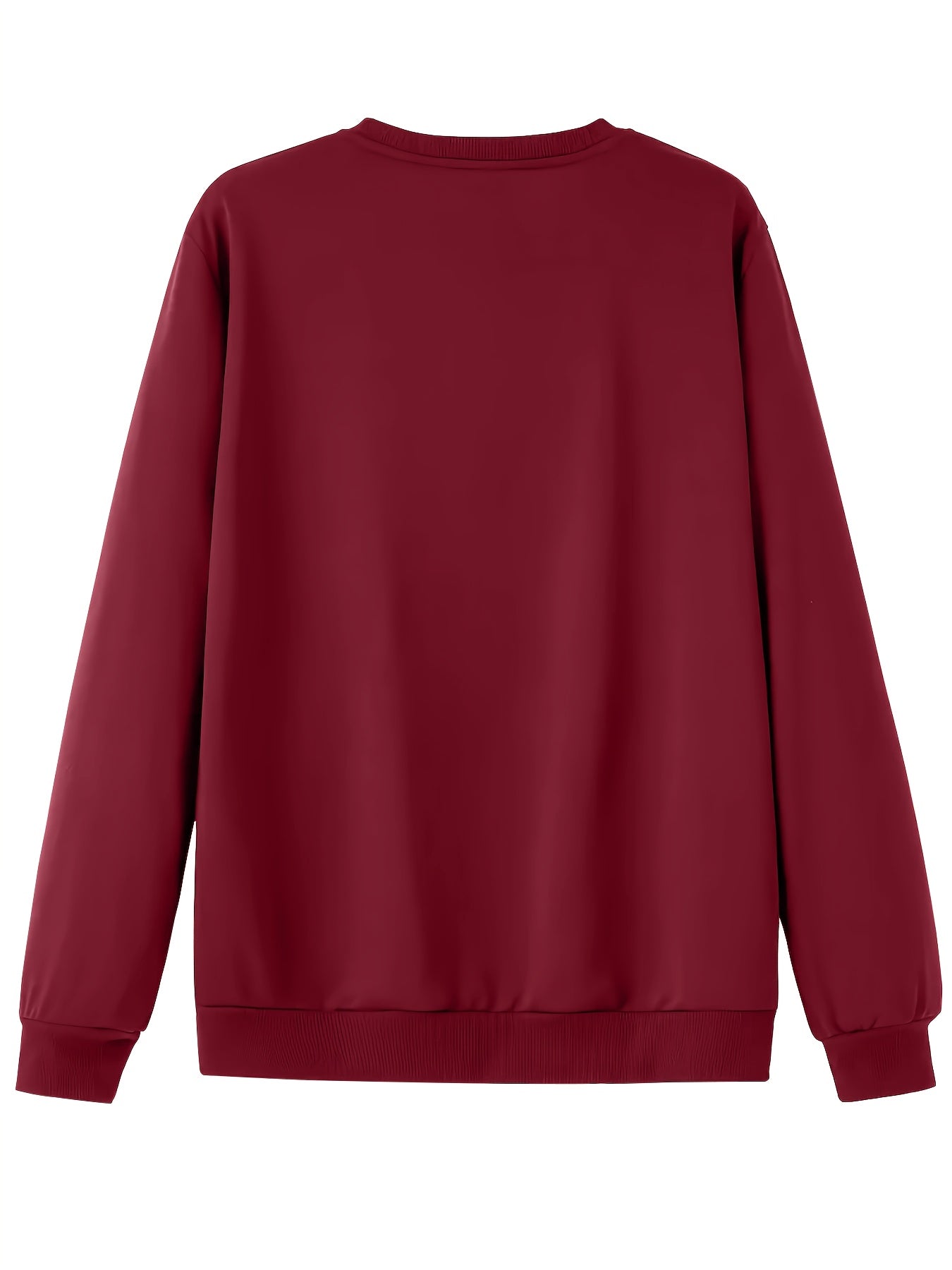 Men'S Happy New Year Sweatshirt - Light Grey with Orange Lettering - Regular Fit Crewneck Pullover for New Year'S Eve, NYE Parties & Casual Attire - Non-Permanent Celebration Sweater for Everyday & Special Occasions, New Year