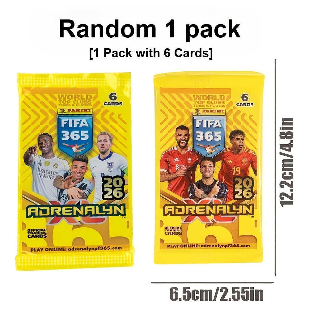2026 Panini 365 Adrenalyn XL Card Pack - 6 Cards Collection