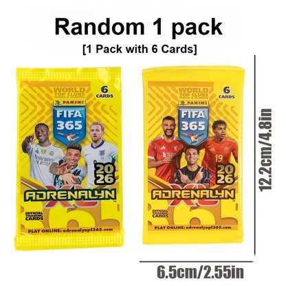 2026 Panini 365 Adrenalyn XL Card Pack - 6 Cards Collection