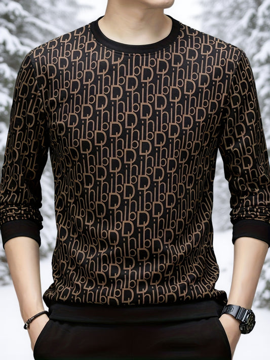 The Round Neck Is Suitable for Sports And Casual Wear, Featuring Stylish Decorative Patterns. This Long-Sleeve Sweatshirt Is Perfect for Outings, Made from Soft, Stretchy, And Comfortable Fabric, Making It an Ideal Gift for Y