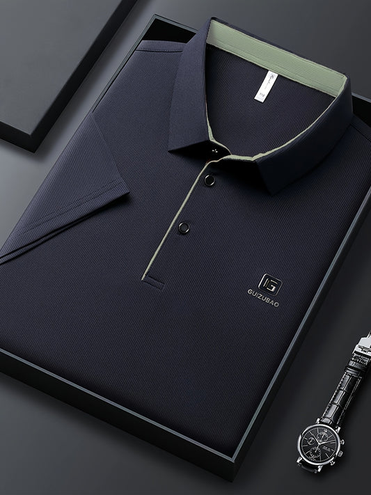 Men'S Summer Short-Sleeve Polo Shirt, Versatile T-Shirt Suitable for Everyday Wear - ayq