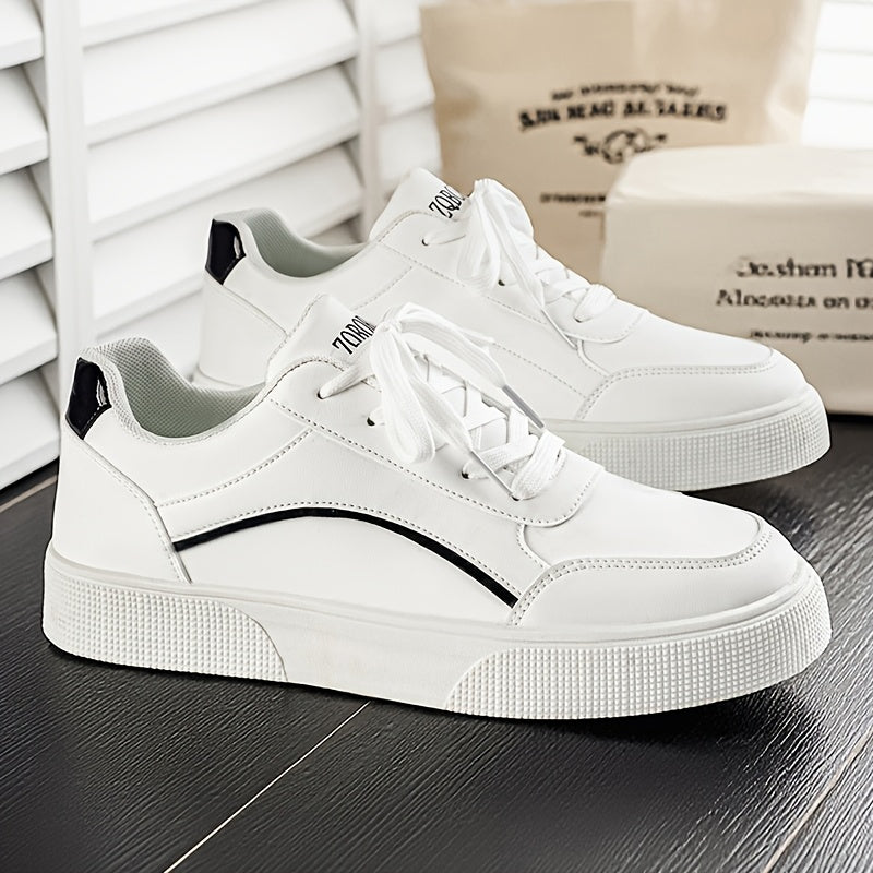 Men'S Casual Sneakers with a Easy And Versatile Thick Sole, Perfect for Daily Commuting And Comfort. Fashionable Low-Top Casual Shoes That Elevate Height, Easy to Maintain with a Upper, Trendy Footwear for Men - ayq