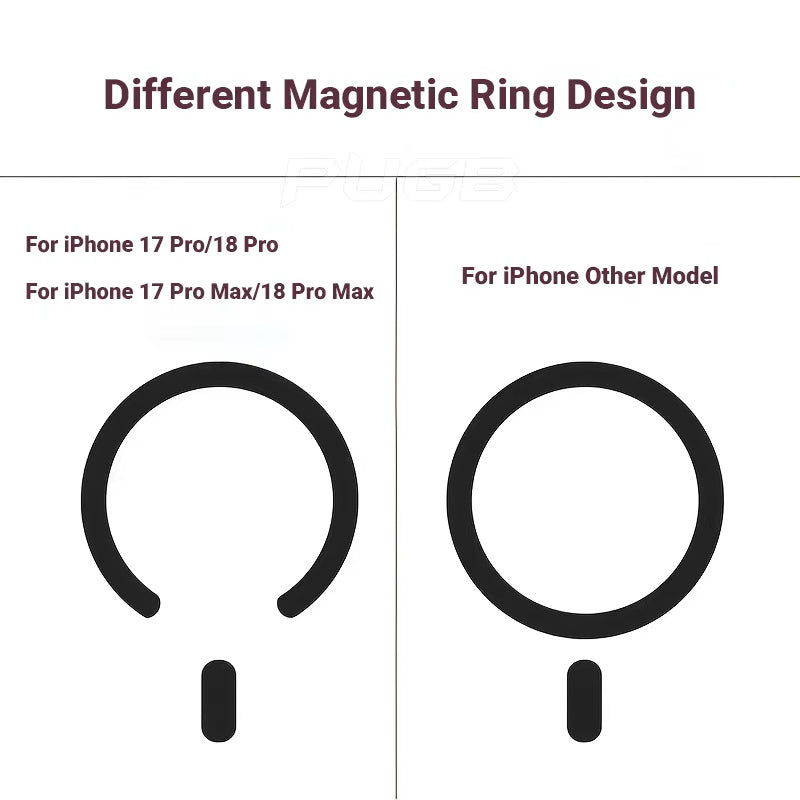 Luxury Transparent Magnetic Wireless Charging Phone Case for iPhone 11
