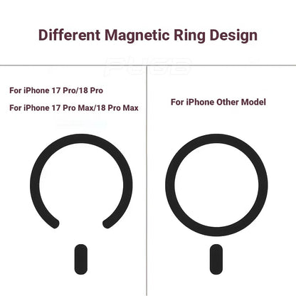 Luxury Transparent Magnetic Wireless Charging Phone Case for iPhone 11